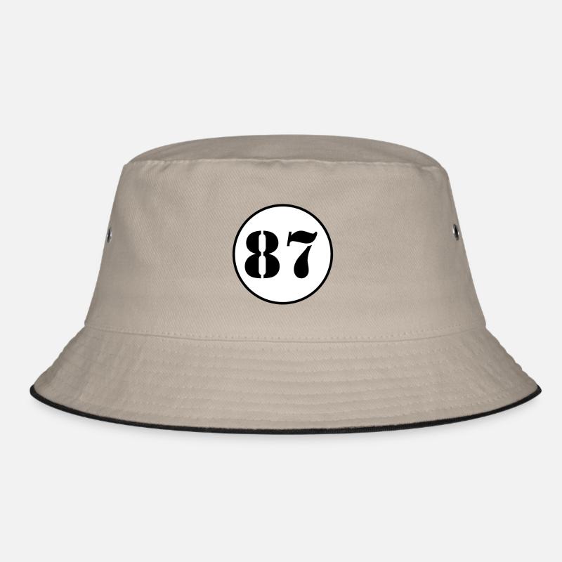 NUMBER 87 eighty seven birthday gift Bucket Hat