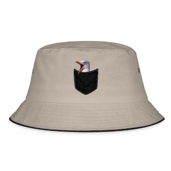 Meer und Möwe - Bucket Hat - Khaki/Schwarz - Vorne