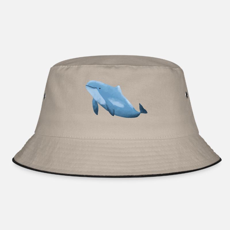 Schweinswal - Bucket Hat - Khaki/Schwarz