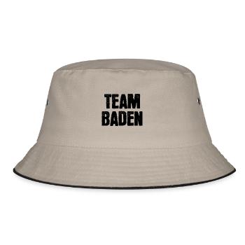 Team Baden - Bucket Hat - Khaki/Schwarz - Vorne