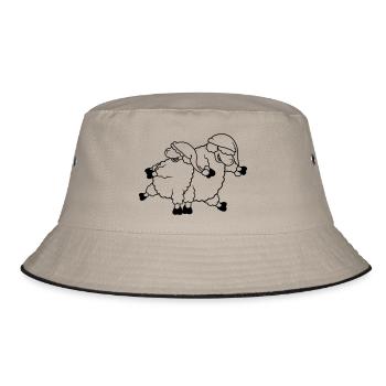 Party sheep dancing - Bucket Hat - khaki/black - Front