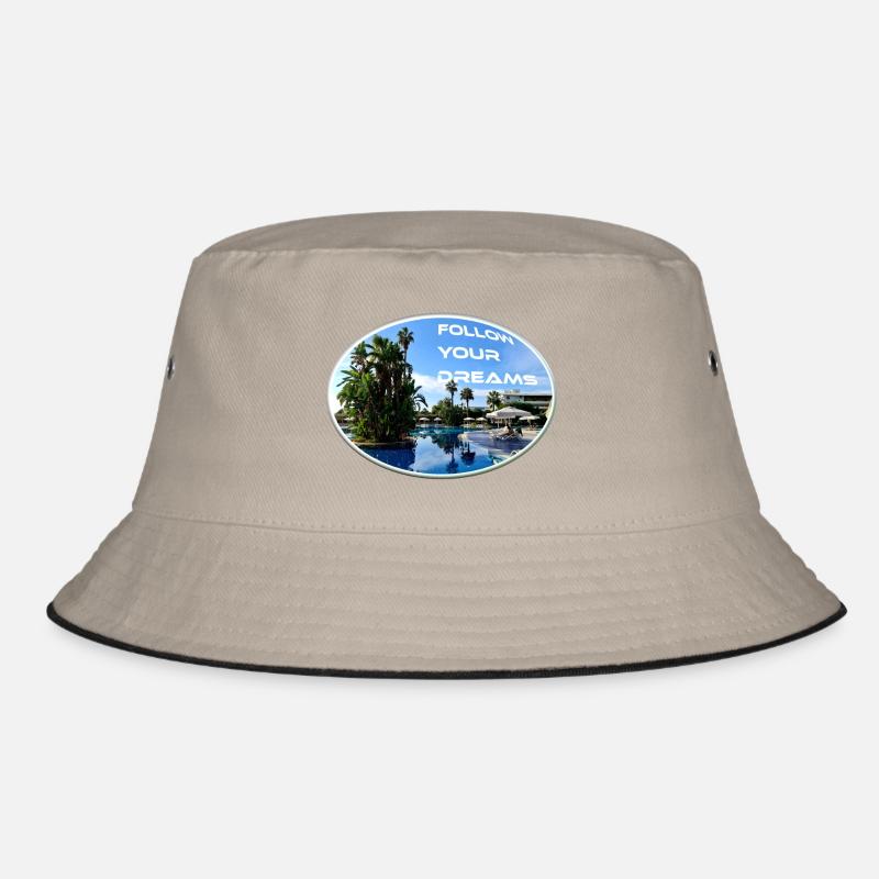Dreams Urlaub Follow Sonne Strand Palmen Bucket Hat