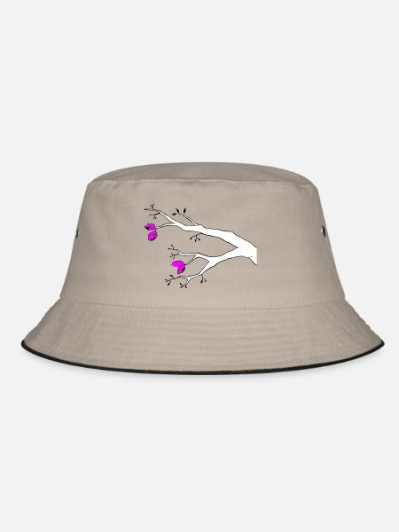 Knospen - Bucket Hat - Khaki/Schwarz - Vorne
