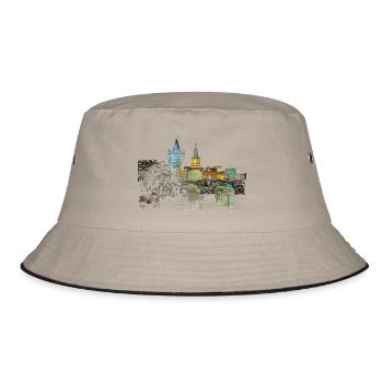 Prague - Bucket Hat - khaki/black - Front