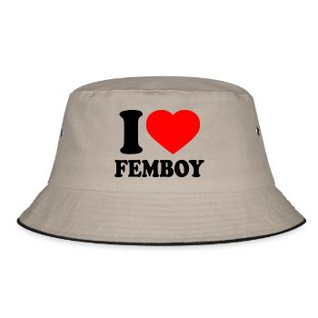 I love femboy - Bob - kaki/noir - Devant