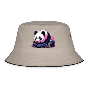 Panda - Bucket Hat - khaki/black - Front