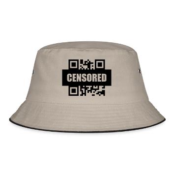 Lustiger Spruch Bild Witzig Humor Geschenkidee - Bucket Hat - Khaki/Schwarz - Vorne