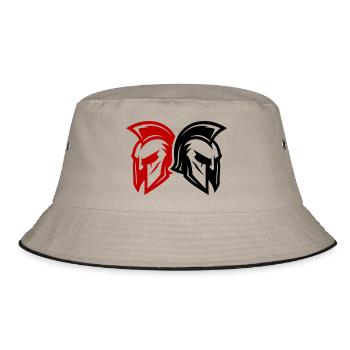 Spartan Symbol Team Gladiator - Bucket Hat - khaki/black - Front