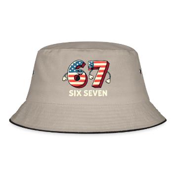 US Flag 67 Memes Six Seven - Bob - kaki/noir - Devant