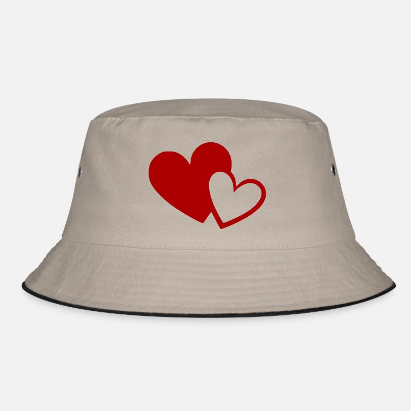 Valentinstag Herz rot Geschenk Valentinstag Bucket Hat