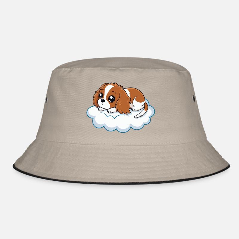 Traumhafter Reiterwelpe auf einer Wolke Bucket Hat