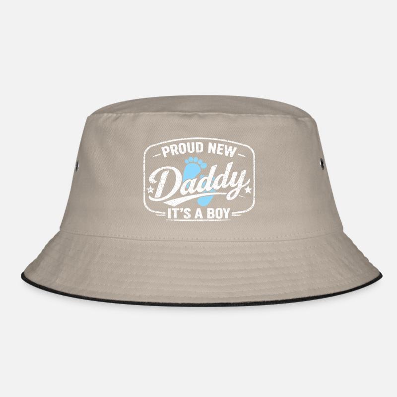 Expectant dad & father, birth son boy Bucket Hat