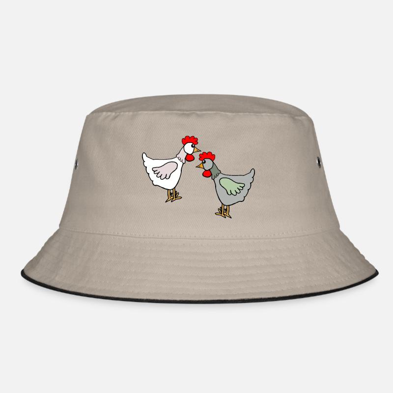  Hähne Huhn Hühner Kinder Bucket Hat