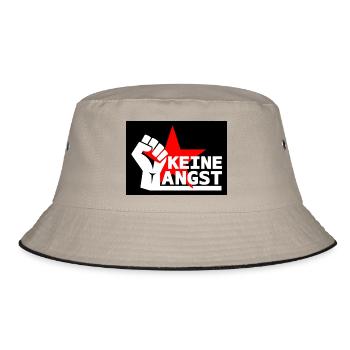Widerstand - Keine Angst - Bucket Hat - Khaki/Schwarz - Vorne