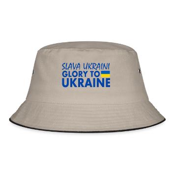 Slava ukraini - Bob - kaki/noir - Devant
