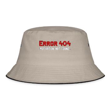 Error 404 - Bucket Hat - Khaki/Schwarz - Vorne