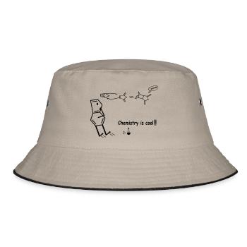 Chemistry is cool! - Bucket Hat - Khaki/Schwarz - Vorne