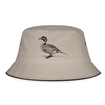 duck94 - Bucket Hat - Khaki/Schwarz - Vorne