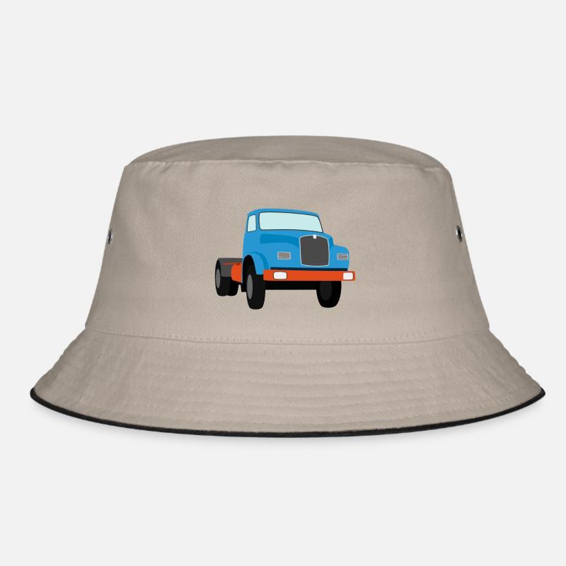 alter LKW - Bucket Hat - Khaki/Schwarz