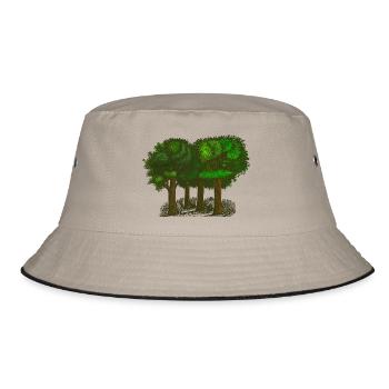 Wald - Bucket Hat - Khaki/Schwarz - Vorne