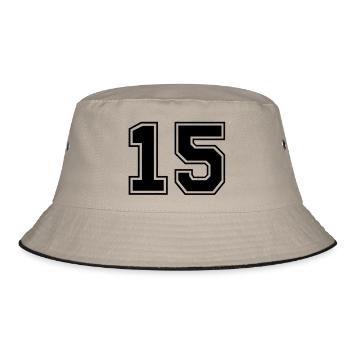 funfzehn - Bucket Hat - khaki/black - Front