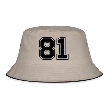 81 - Bucket Hat - khaki/black - Front