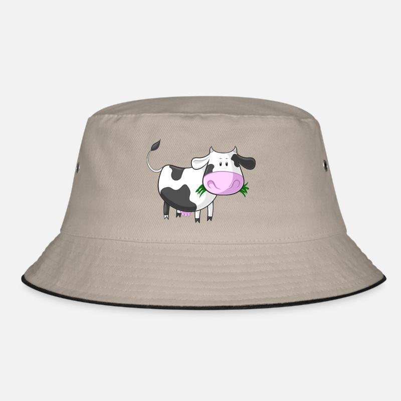 vache comique Grignotage - Bob - kaki/noir