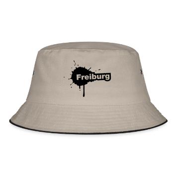Freiburg Splatter - Bucket Hat - Khaki/Schwarz - Vorne