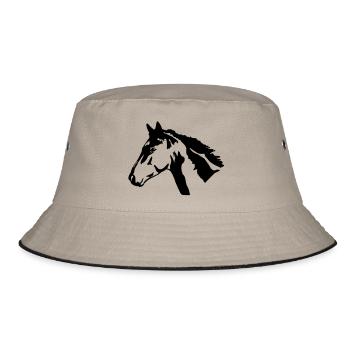 Horse - Bucket Hat - khaki/black - Front