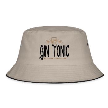 Gin and tonic - Bucket Hat - khaki/black - Front