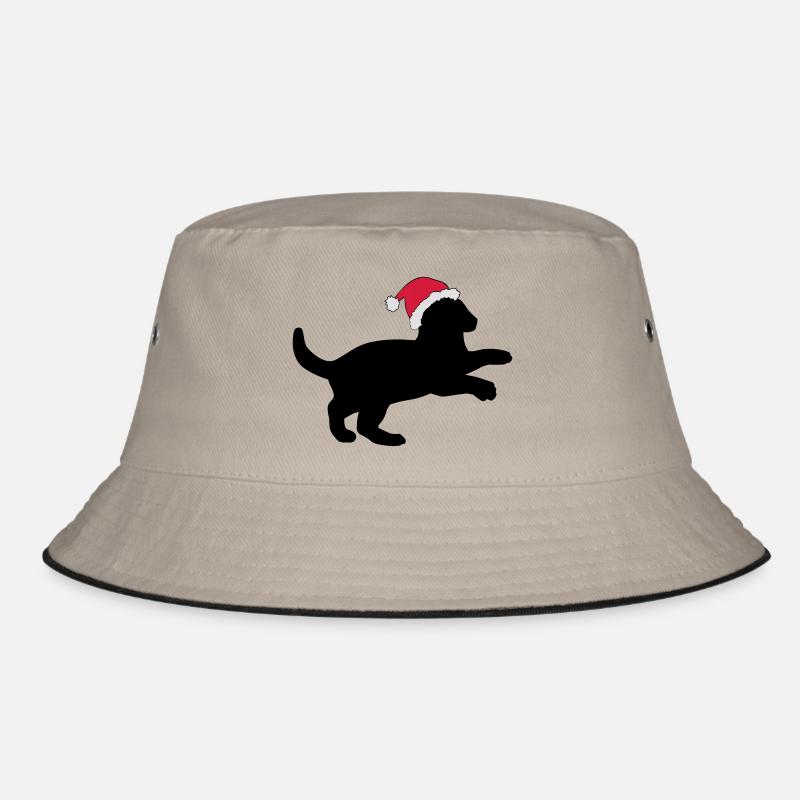 Kätzchen in einem Weihnachts-Hut. Bucket Hat
