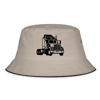 TRUCK - Bucket Hat - khaki/black - Front