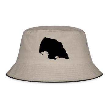 fehmarn insel - Bucket Hat - Khaki/Schwarz - Vorne