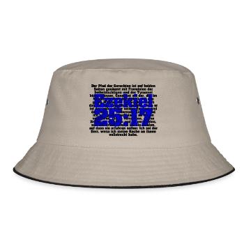 ezekiel 25:17 - Bucket Hat - khaki/black - Front
