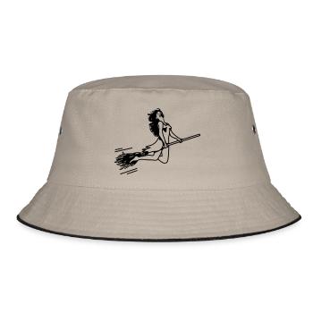 witch - Bucket Hat - khaki/black - Front