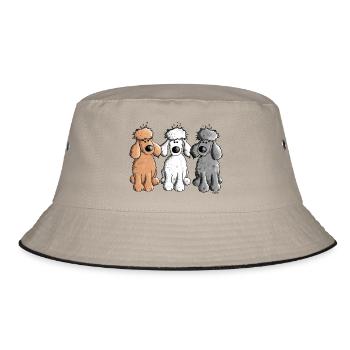 Trois Caniche Drôle - Chien - Chiens - Bob - kaki/noir - Devant