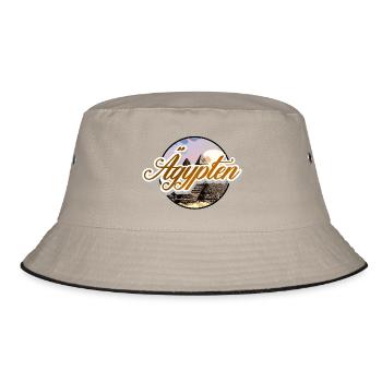 Ägypten - Bucket Hat - Khaki/Schwarz - Vorne