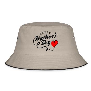 Mother's Day Mother's Day Mama Mommy Mom Say - Bucket Hat - khaki/black - Front