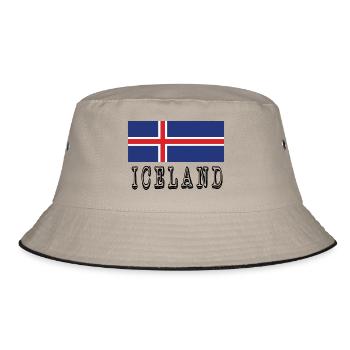 Iceland Flag - Bob - kaki/noir - Devant