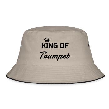 Trumpet - Trumpeter - Music - Trompette - Trompete - Bucket Hat - khaki/black - Front
