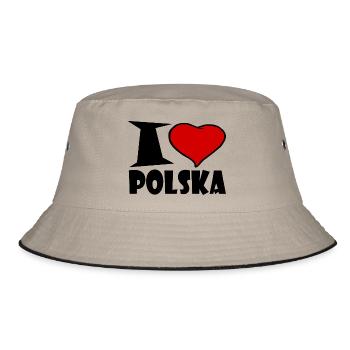 J'aime Polska - j'aime la Pologne - Bob - kaki/noir - Devant