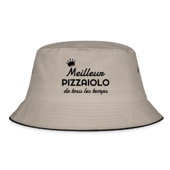 pizza / pizzaiolo / chef / italie / pizzaiola - Bob - kaki/noir - Devant