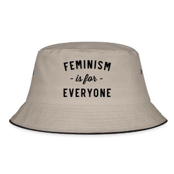 Feminism Is For Everyone - Bucket Hat - khaki/black - Front
