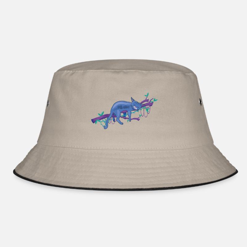 faule schlafende Katze im Baum - faule Katze im Baum Bucket Hat