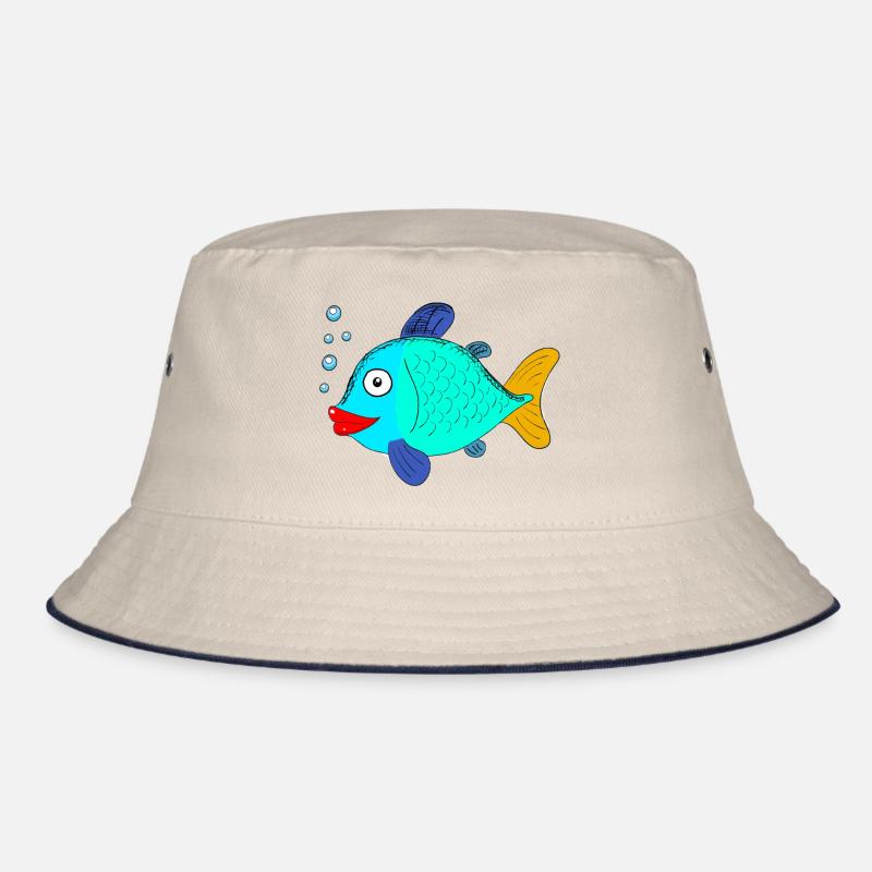fisch mit Blubberblasen Bucket Hat