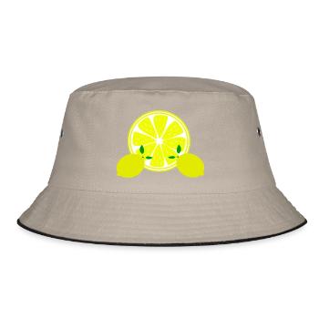Lemon Lime Lime - Bucket Hat - khaki/black - Front