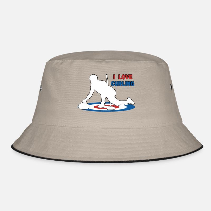 Ich liebe Curling Bucket Hat