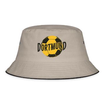 Fussball Dortmund - Bucket Hat - Khaki/Schwarz - Vorne