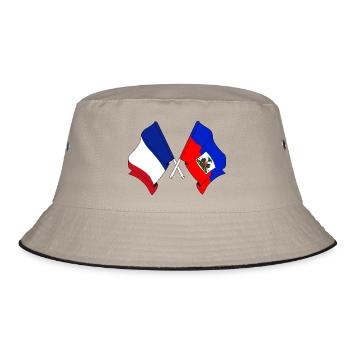 Drapeau de la France, Haïti - Bob - kaki/noir - Devant