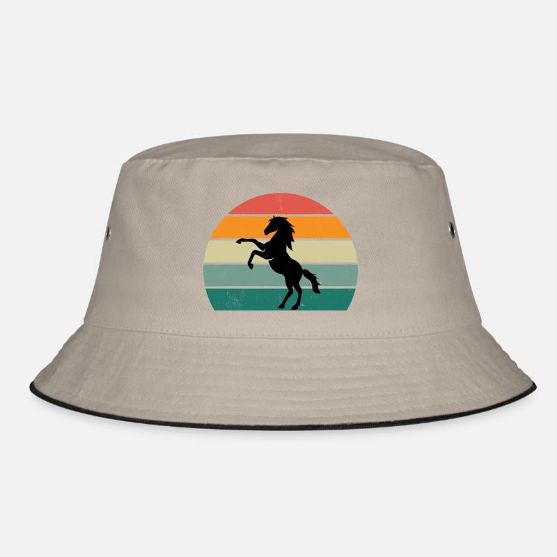 Conception rétro de la silhouette du cheval Bob